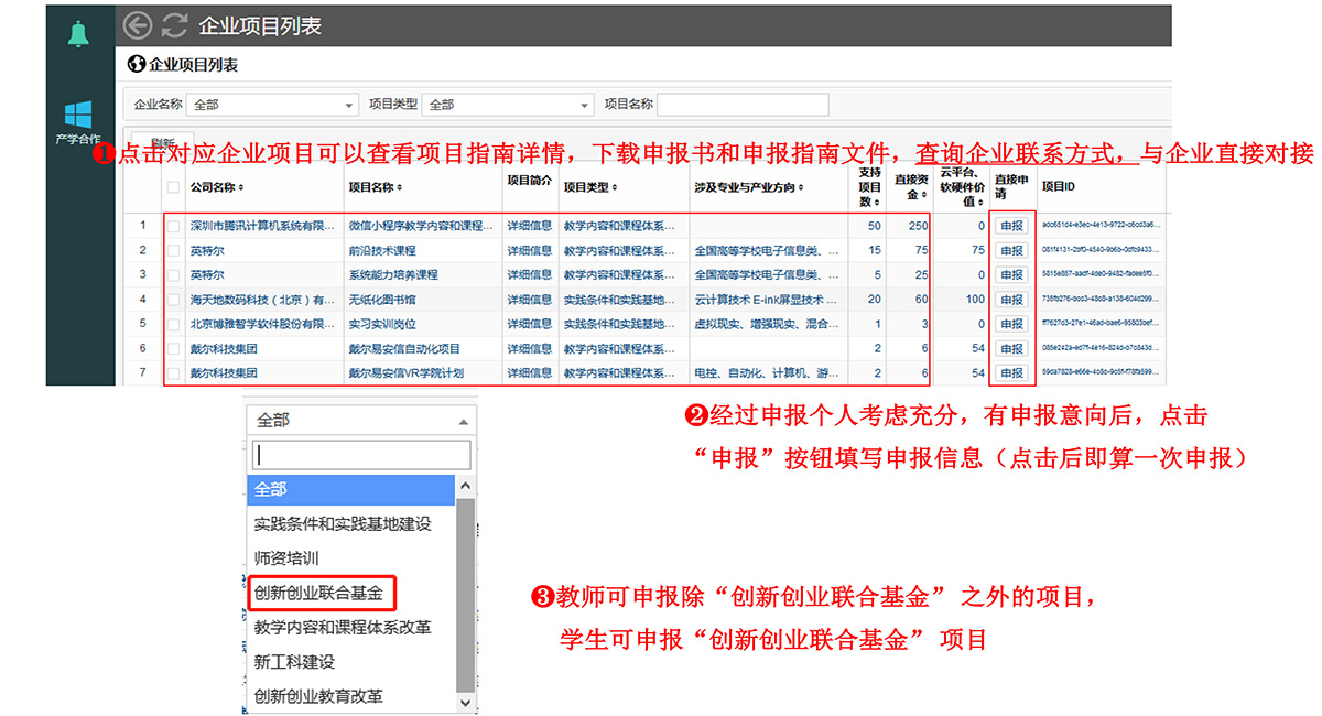產(chǎn)學(xué)合作協(xié)同育人項(xiàng)目平臺(tái)高校申報(bào)操作指南(1)-6.jpg 產(chǎn)學(xué)合作協(xié)同育人項(xiàng)目平臺(tái)高校申報(bào)操作指南(1)-6.jpg